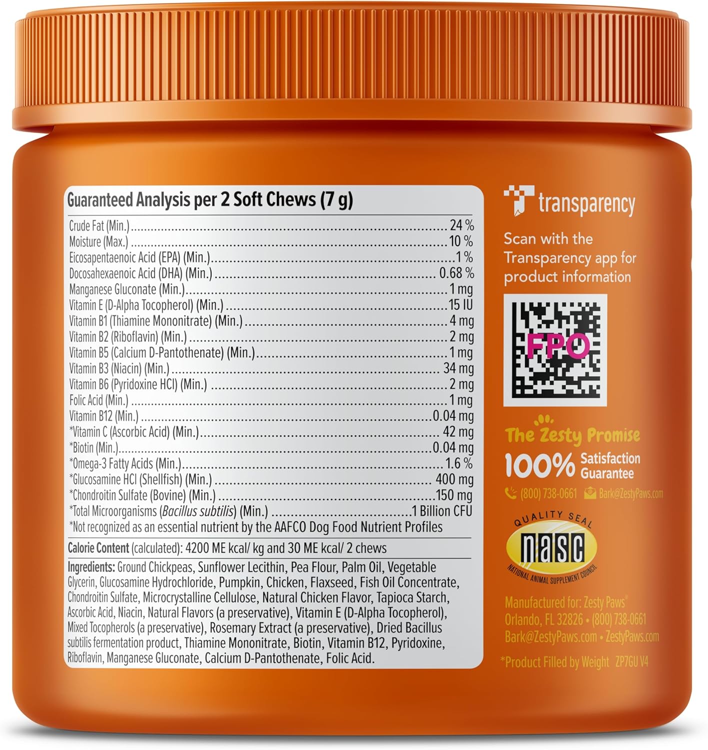 Zesty Paws 8 in 1 Multivitamínico para perros