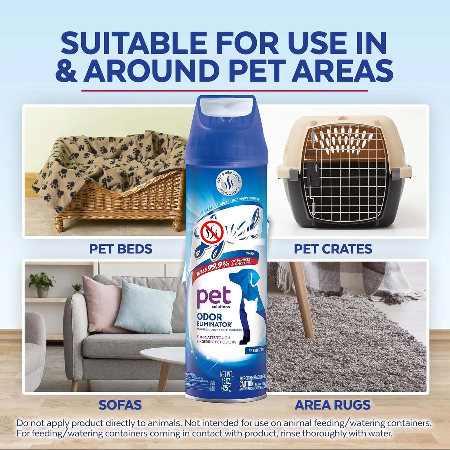 Lysol- Spray eliminador de olores para mascotas