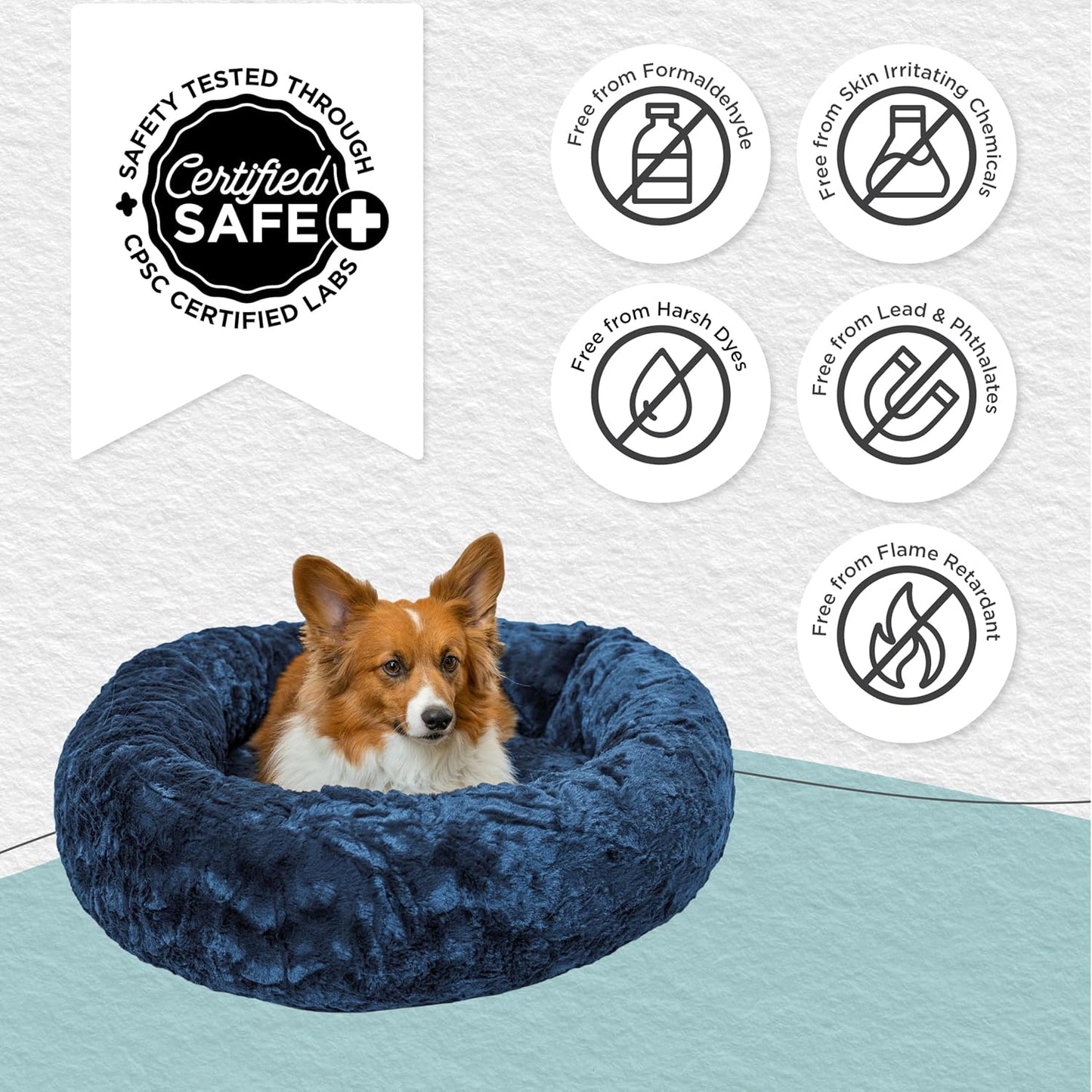 Best Friends by Sheri - The Original Calming Donut - Cama calmante en forma de dona