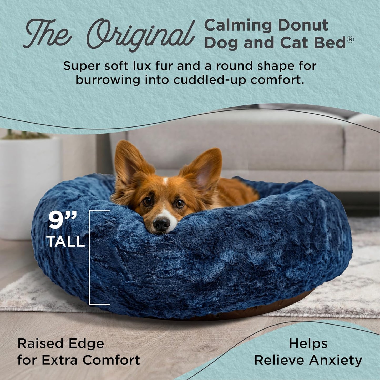 Best Friends by Sheri - The Original Calming Donut - Cama calmante en forma de dona