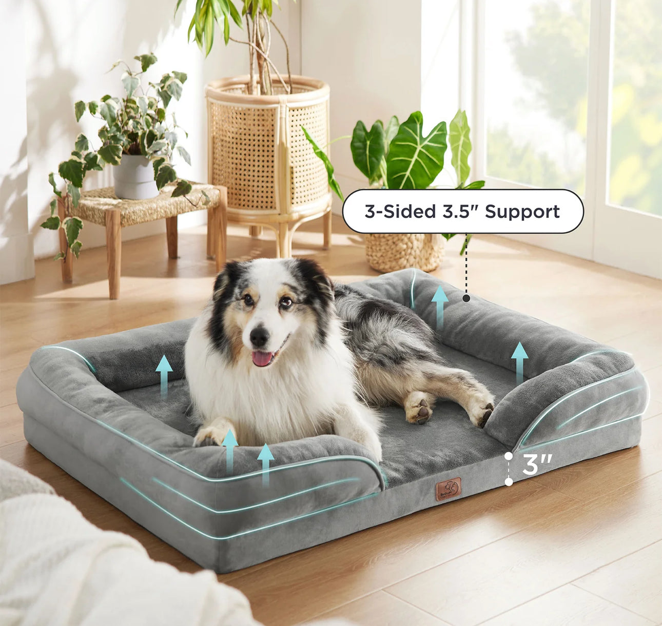 Cama ortopédica extragrande para perros