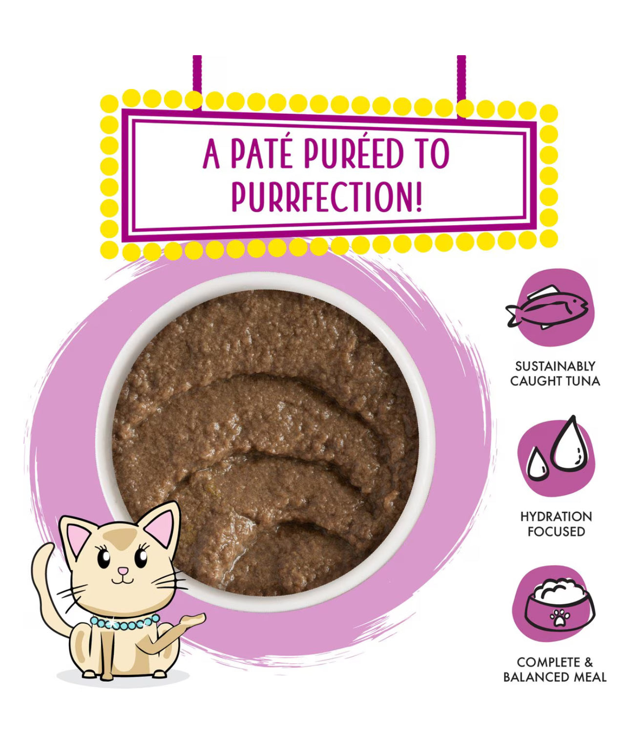 Weruva Classic Cat Tic Tac Whoa Tuna & Salmon Pate Canned Cat Food, 3-oz can, 12 unidades
