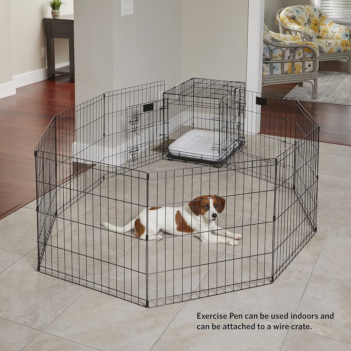 Midwest, corral de ejercicio de metal plegable / corral para mascotas, 8 paneles cada uno
