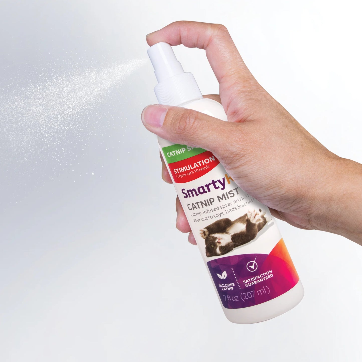 SmartyKat catnip Spray para gatos y gatitos, seguro para mascotas - 7 onzas líquidas