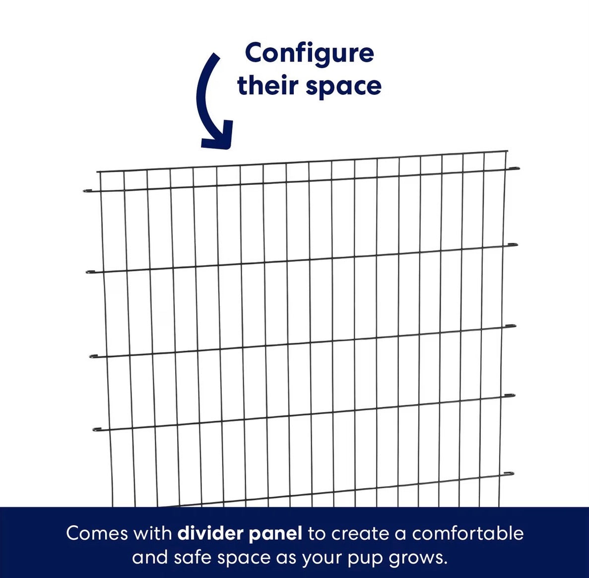 Fold & Carry Single Door Collapsible Wire Dog Crate, Medium