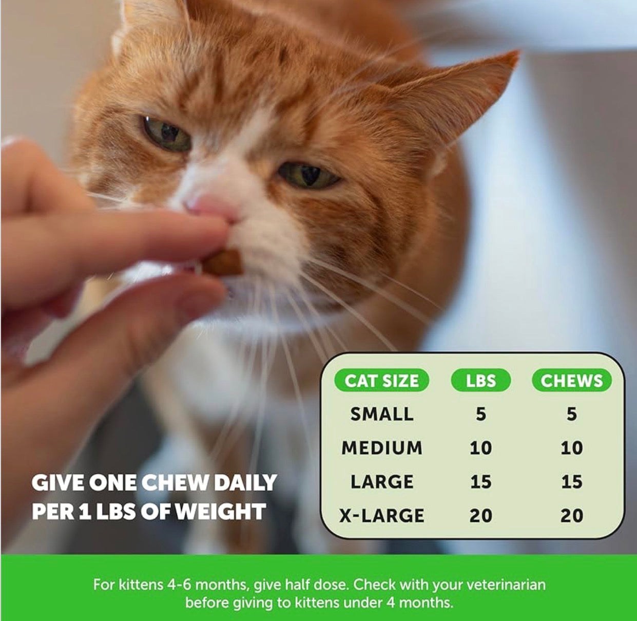Pet honesty- hairball support golosinas masticables para el control de bolas de pelo de gato