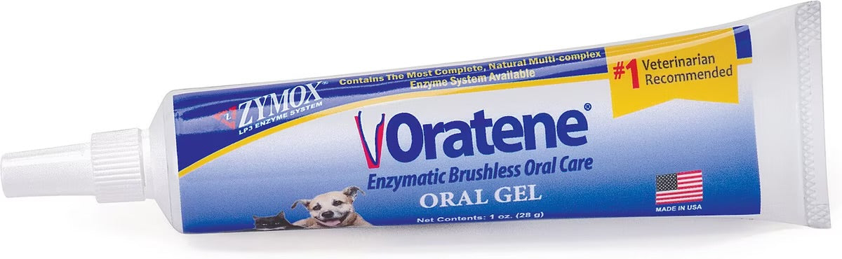 Oratene Enzymatic Brushless Oral Care Dog & Cat Dental Gel, 1-oz tube
