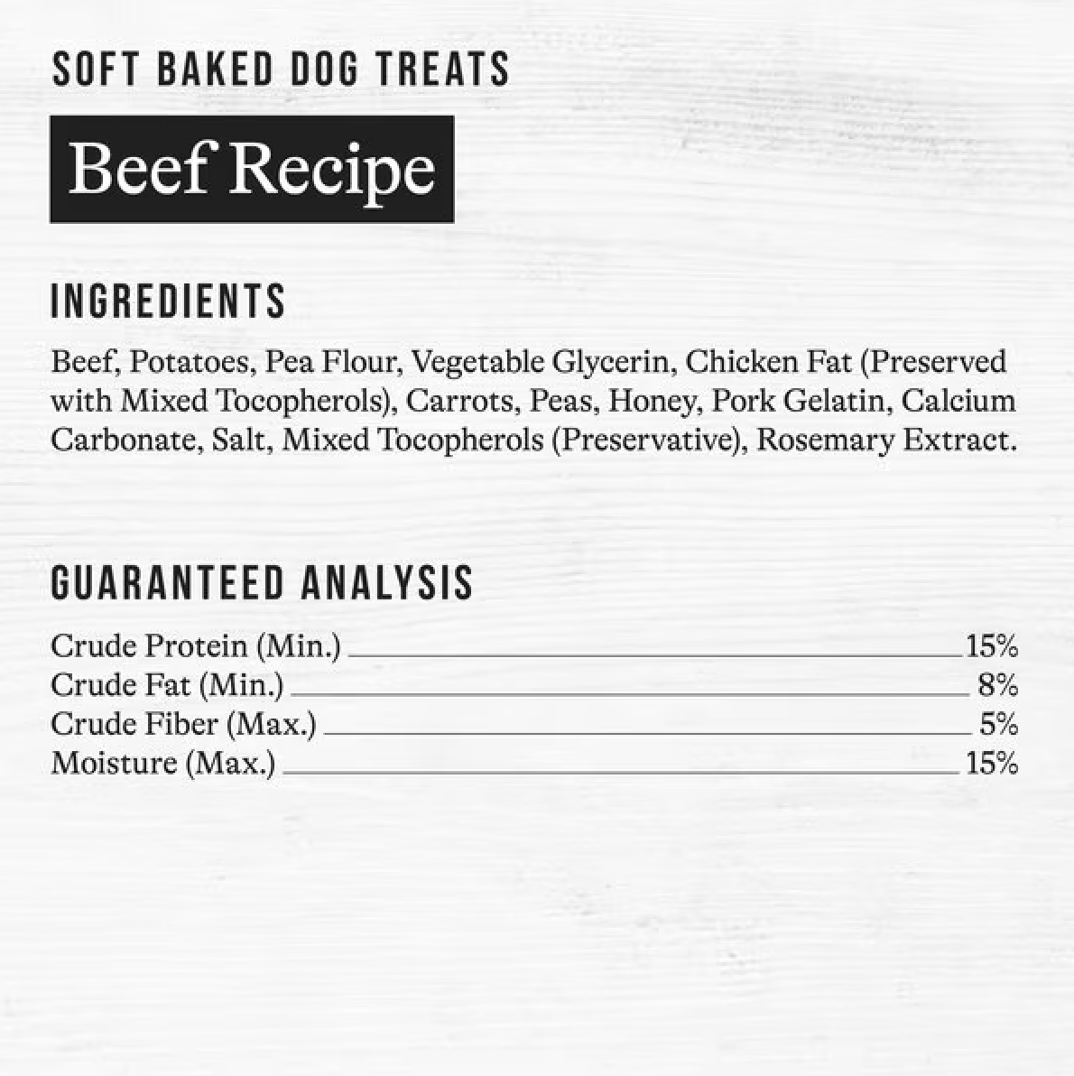 Beef Recipe Grain-Free Soft-Baked Dog Treats, 8-oz bag