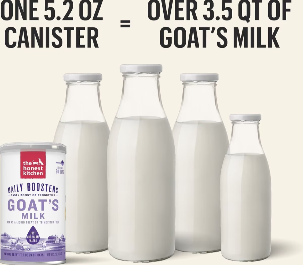 The Honest Kitchen - Goat Milk probiotics para perros y gatos