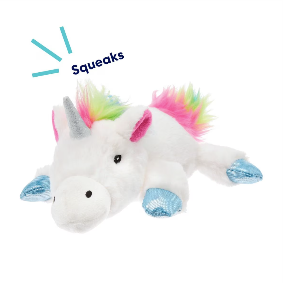 Frisco Unicorn Plush Squeaky Dog Toy