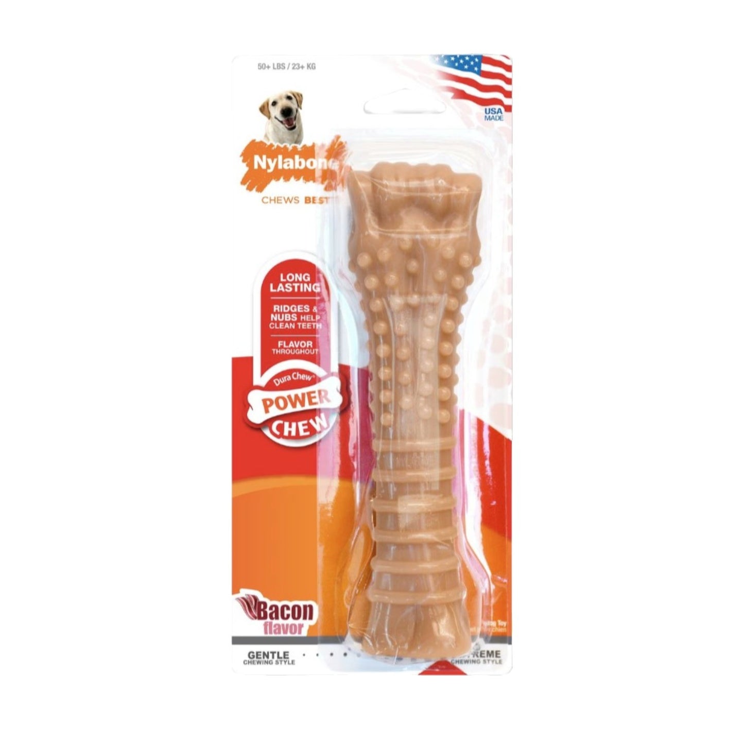 Nylabone Power Chew Original & Bacon Flavored