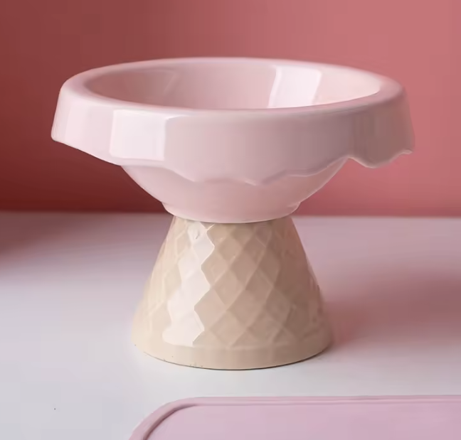 Cuenco de cerámica para gatos helado