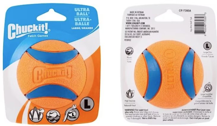 Chuckit! Ultra Rubber Ball Tough Dog Toy, Large