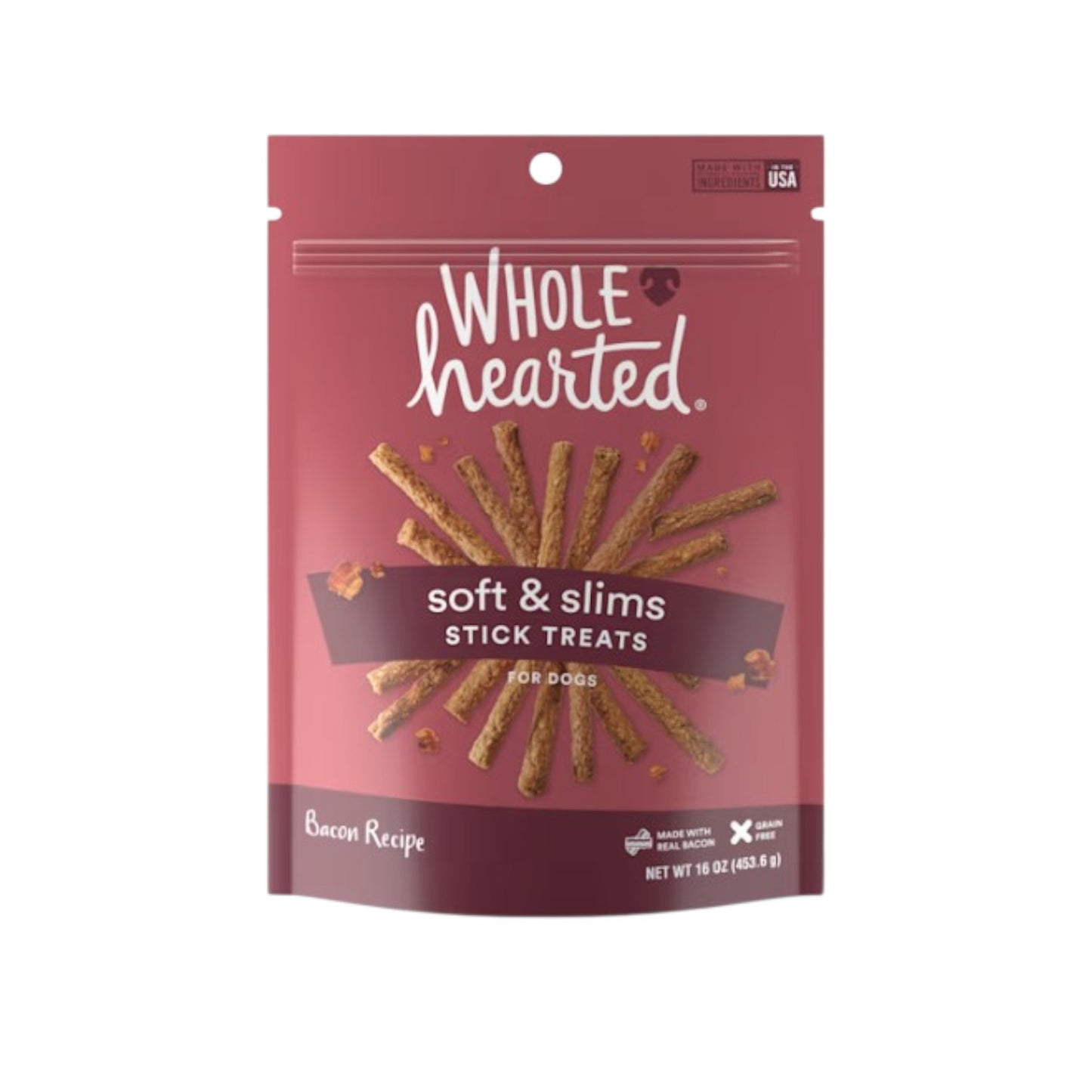 WholeHearted Grain Free Soft and Chewy Bacon Recipe Treats