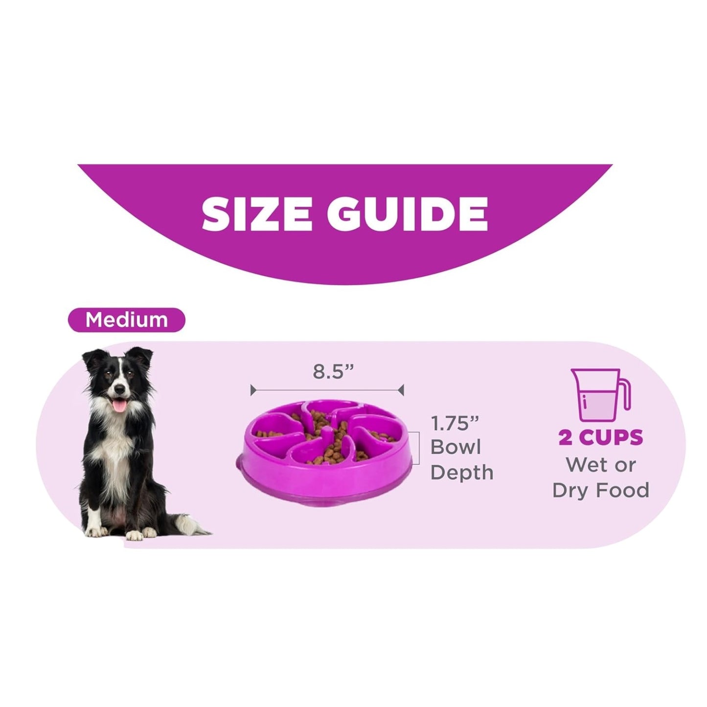 Outward Hound Fun Feeder Slo Bowl Cuenco para perro de alimentación lenta, mediano/pequeño