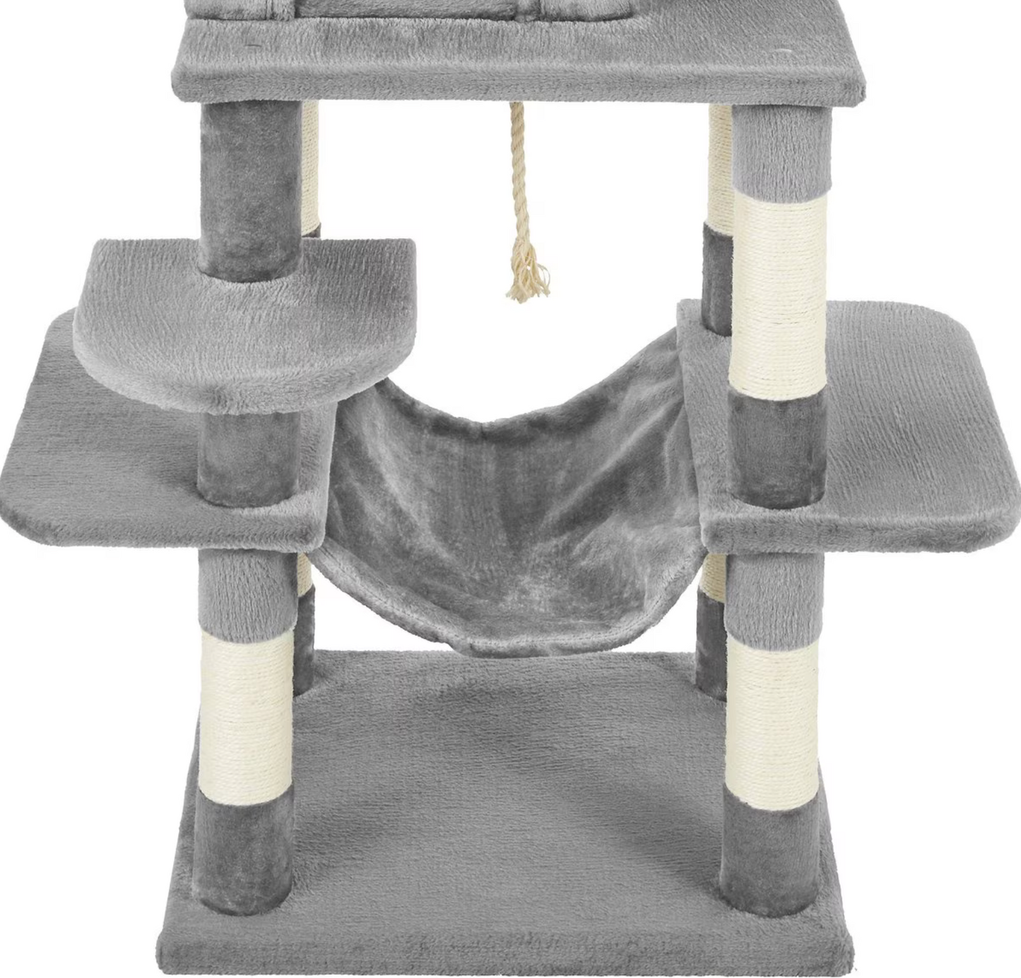 Torre rascador 59-in Faux Fur, Gray