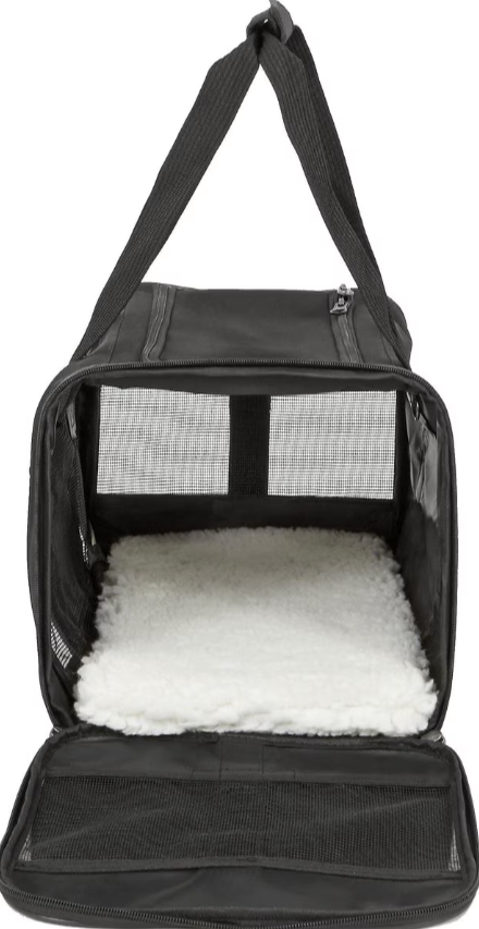 Travel Bag Dog & Cat Carrier, Black, Medium