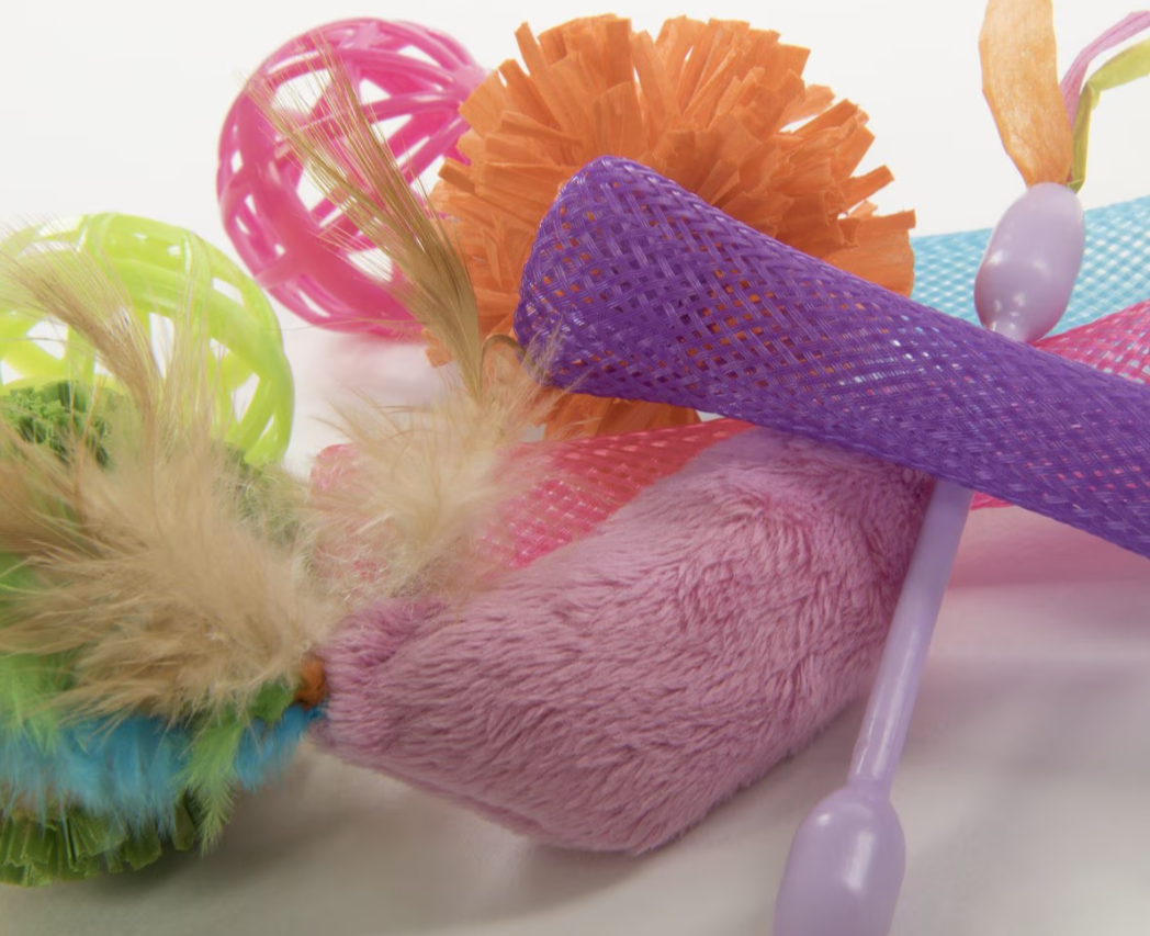 SmartyKat Smarty Stash Variety Pack Cat Toys, 13 unidades