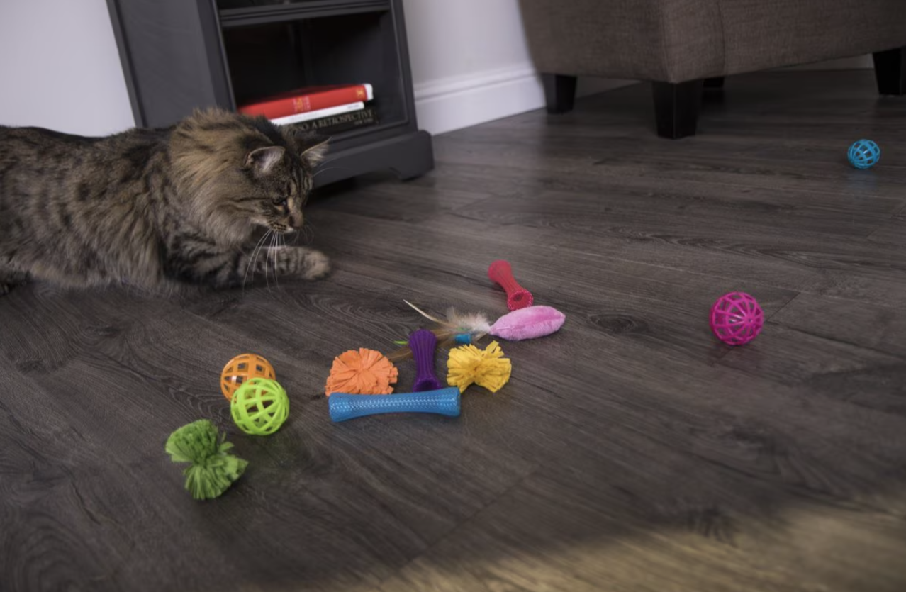 SmartyKat Smarty Stash Variety Pack Cat Toys, 13 unidades
