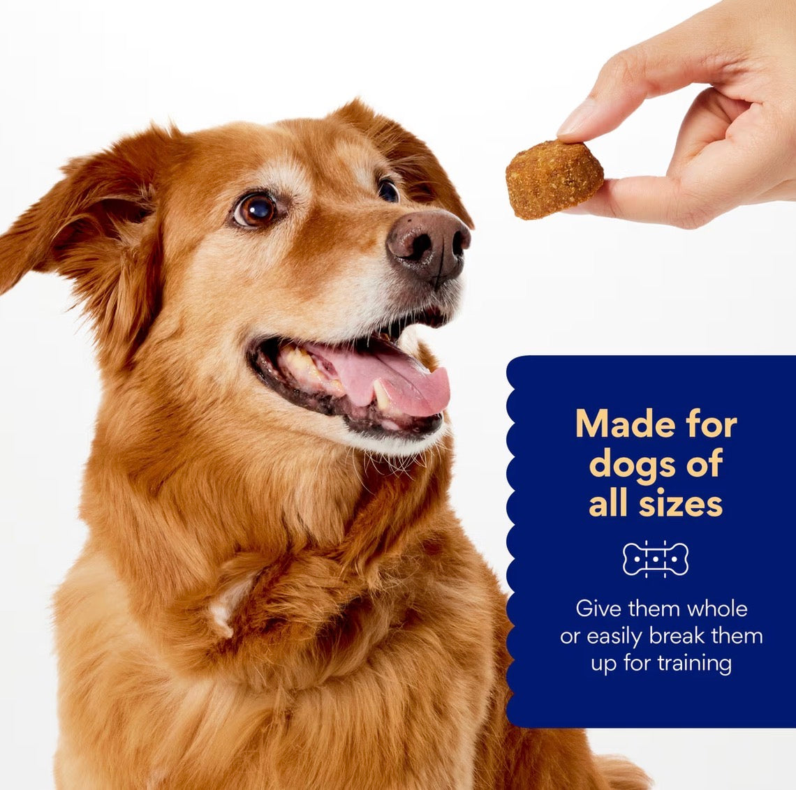 Soft Baked natural dog treats, mantequilla de maní y banano