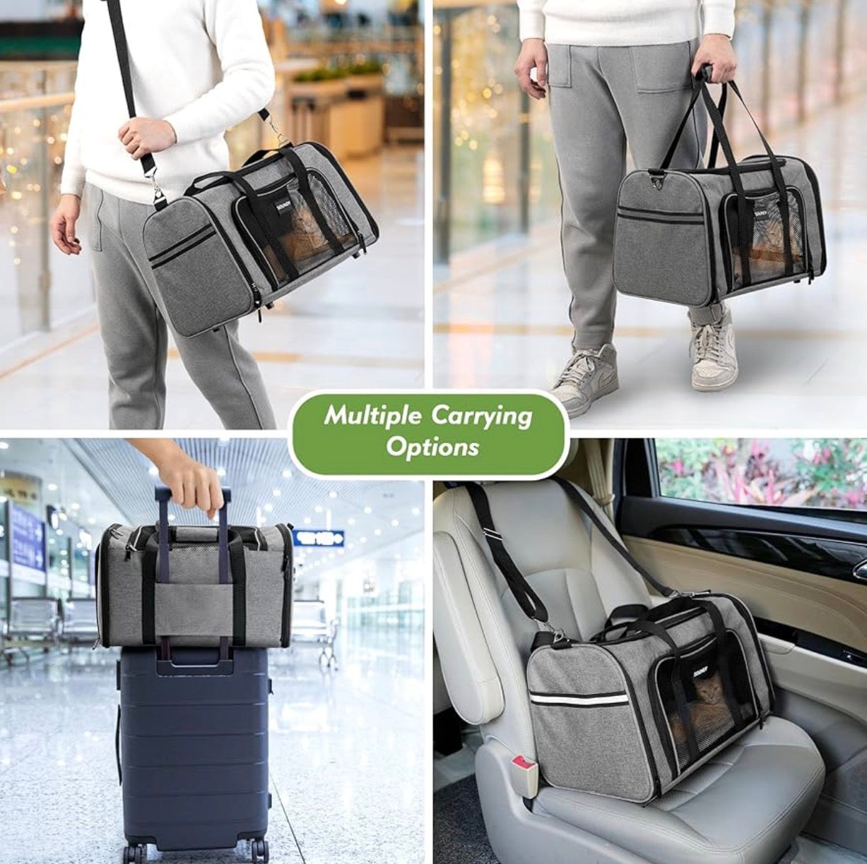 Transportador para mascota, tamaño mediano