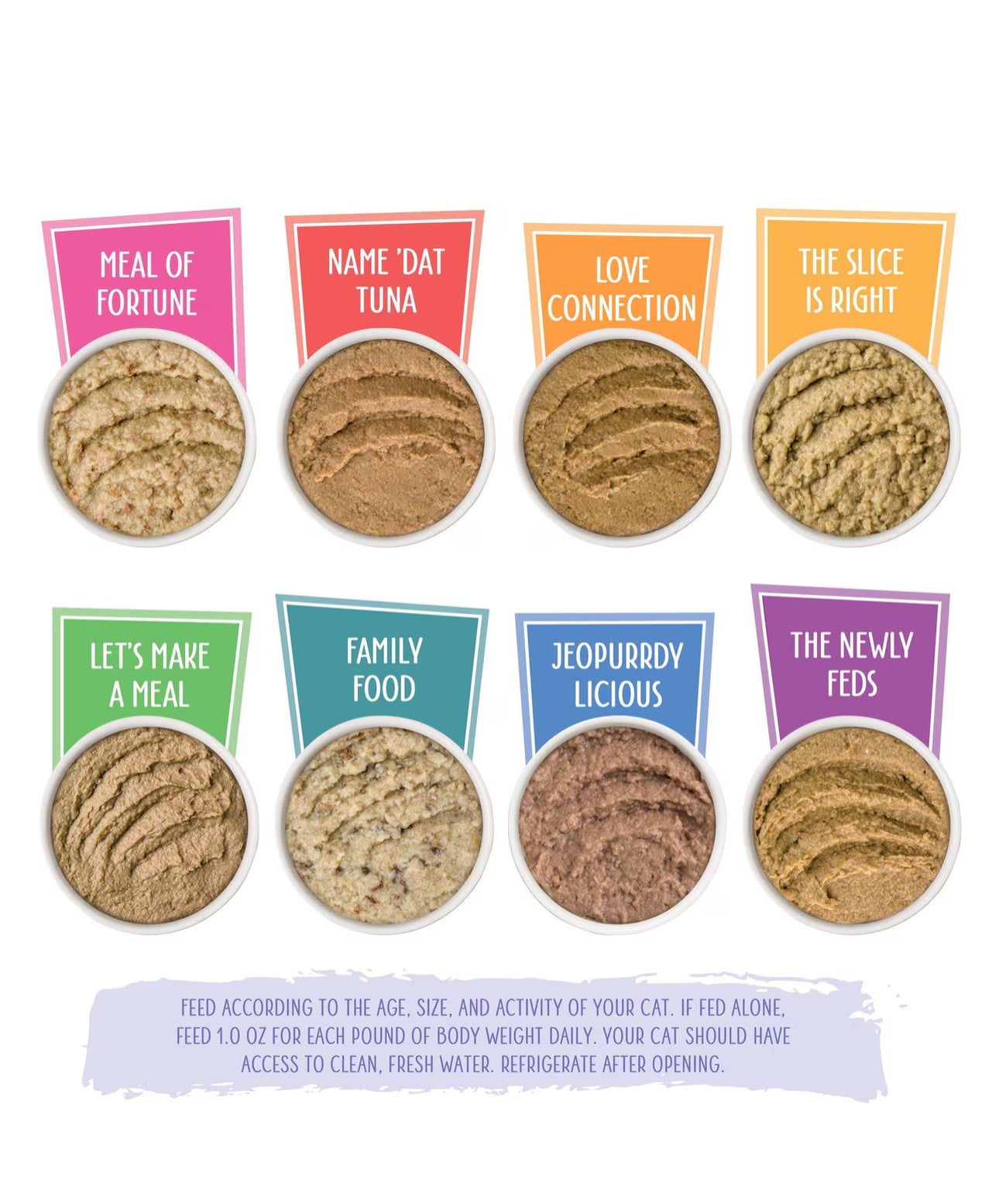 Weruva Slide N' Serve Paté, alimento húmedo para gatos, The Showcase Chowdown Slide N' Serve, bolsa de 2.8 oz (80 g), paquete variado de 16