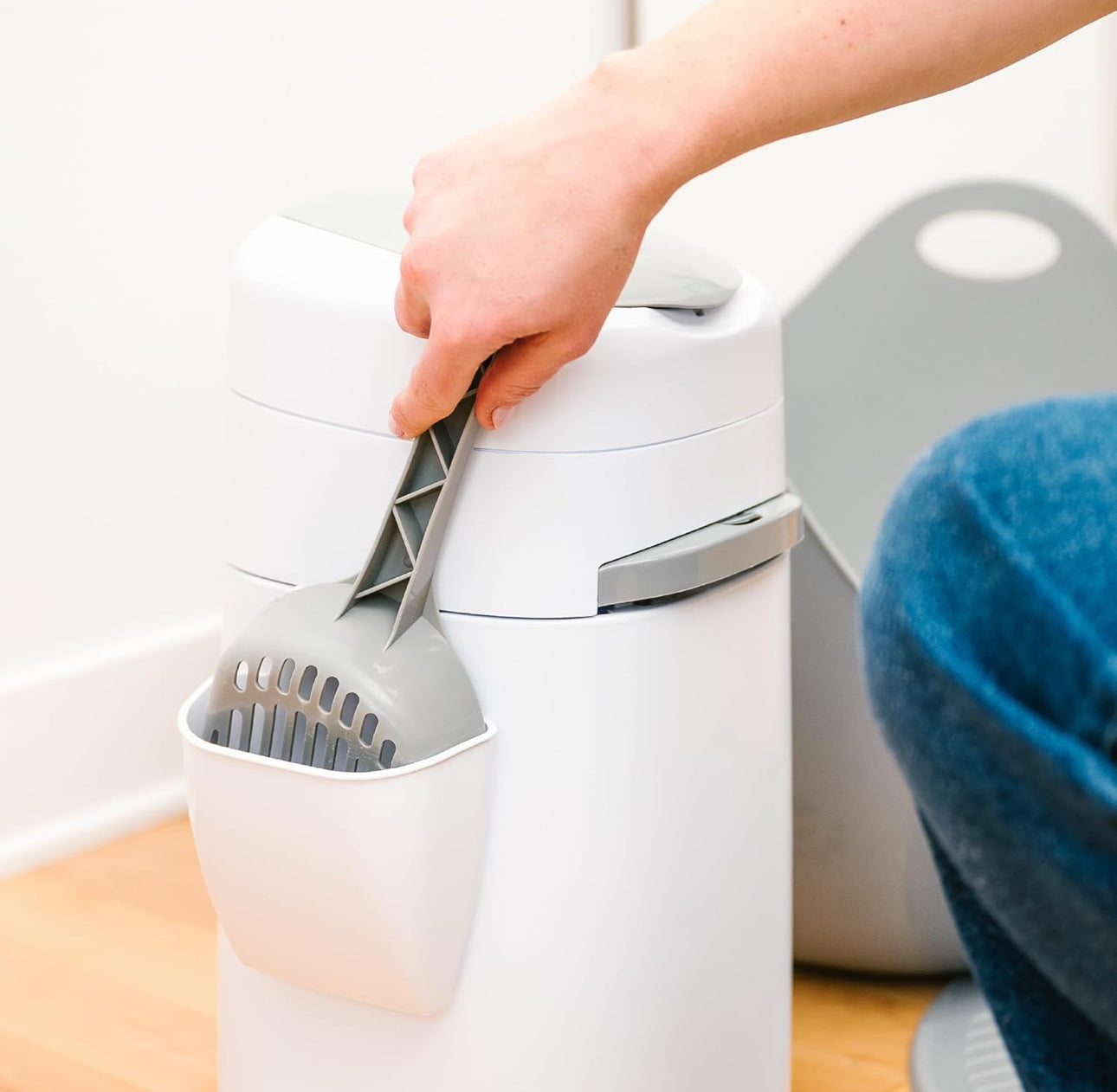 Litter Genie Style Pail | Sistema de eliminación de desechos de arena para gatos para control de olores