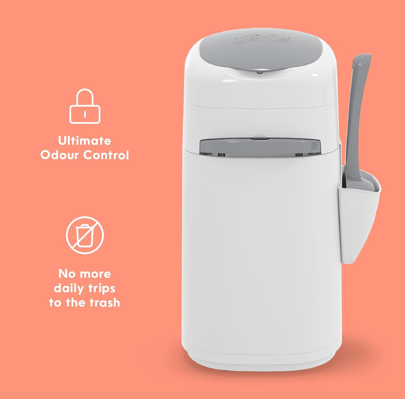 Litter Genie Style Pail | Sistema de eliminación de desechos de arena para gatos para control de olores