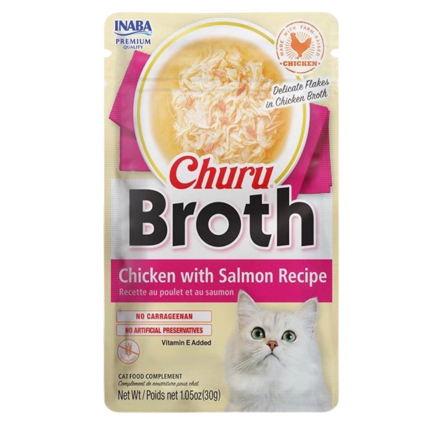 Inaba Churu Broth Cat Lickable Treat, 1.4-oz pouch
