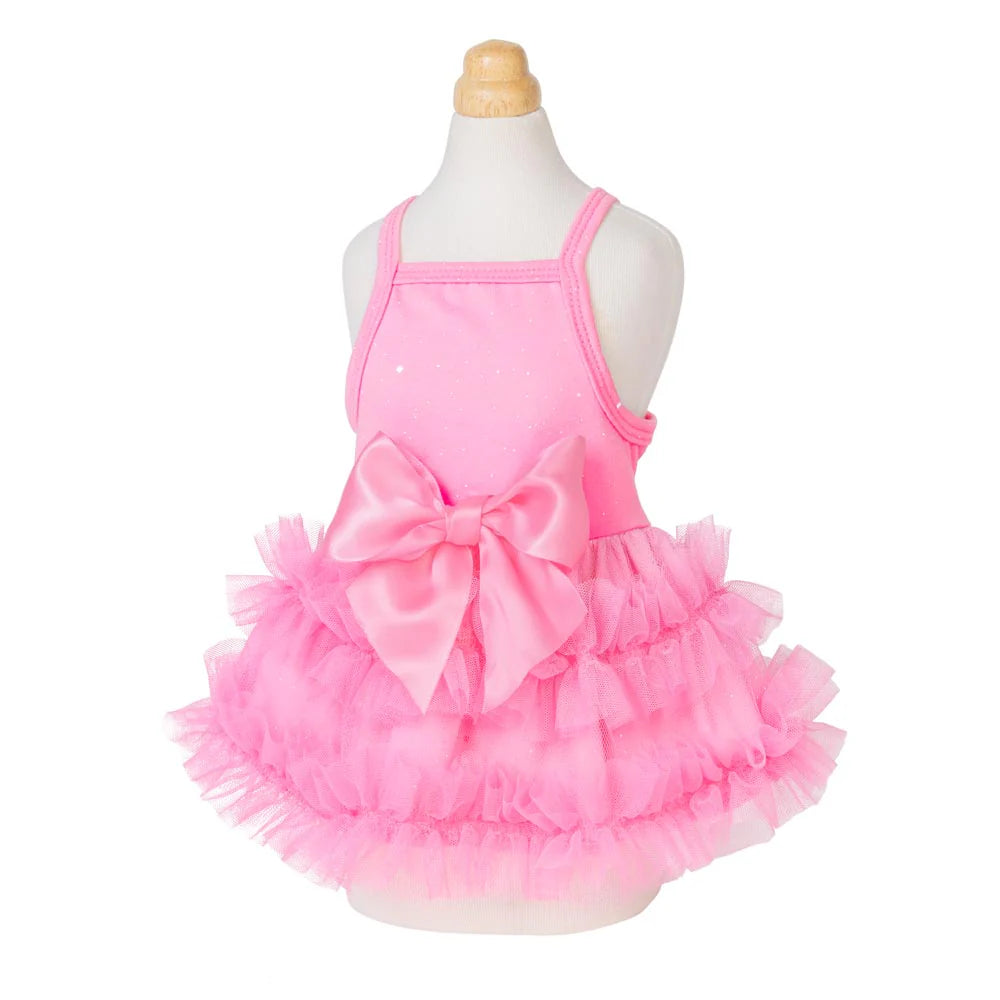 Bohemian Dog Tutu Dress PINK