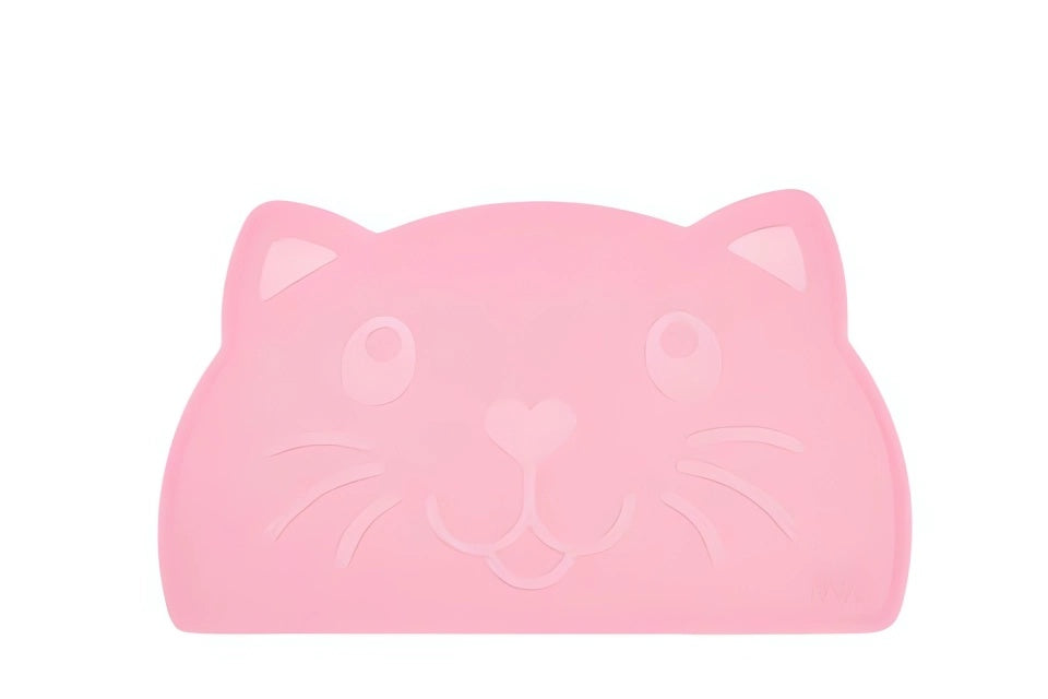 Alfombra para platos rosada gatos