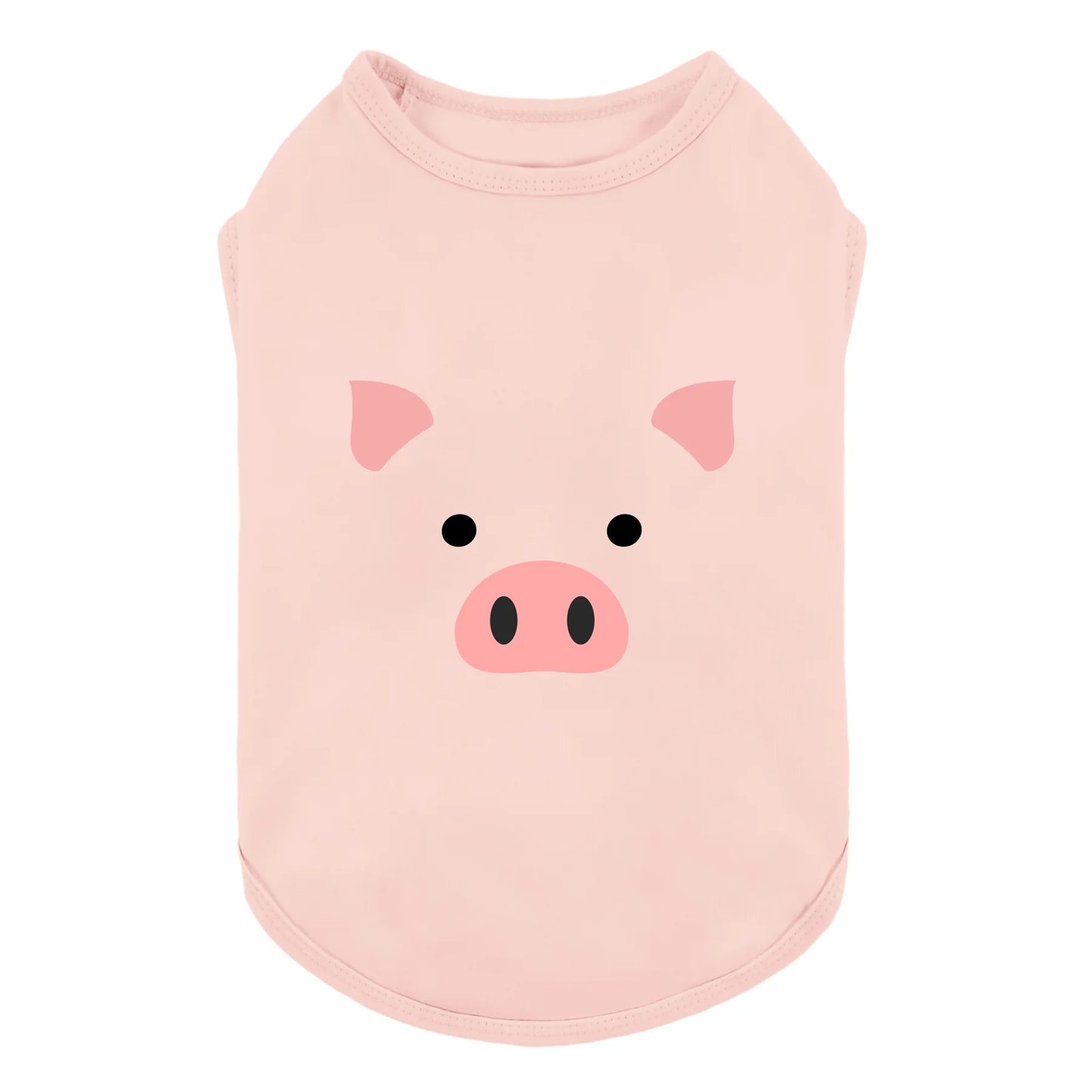 Cute Pink Pig Dog Shirt