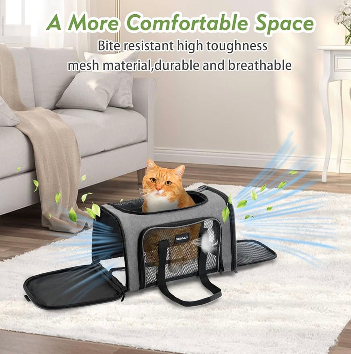 Transportador para mascota, tamaño mediano