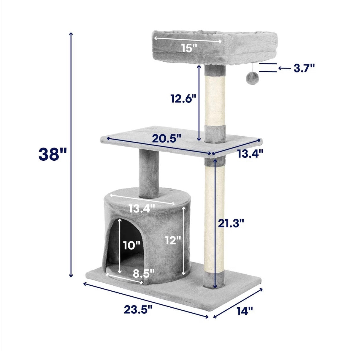 Frisco Rascador para gato 38 pulgadas