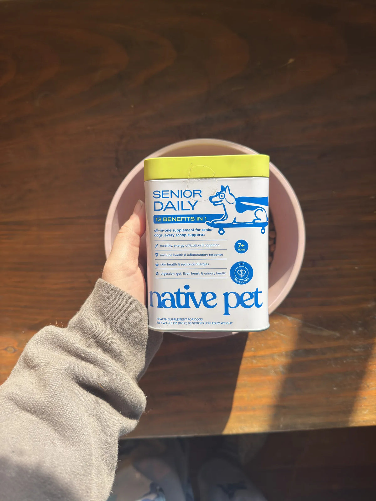 Native Pet Senior Daily - Vitaminas y suplementos diarios para perros mayores