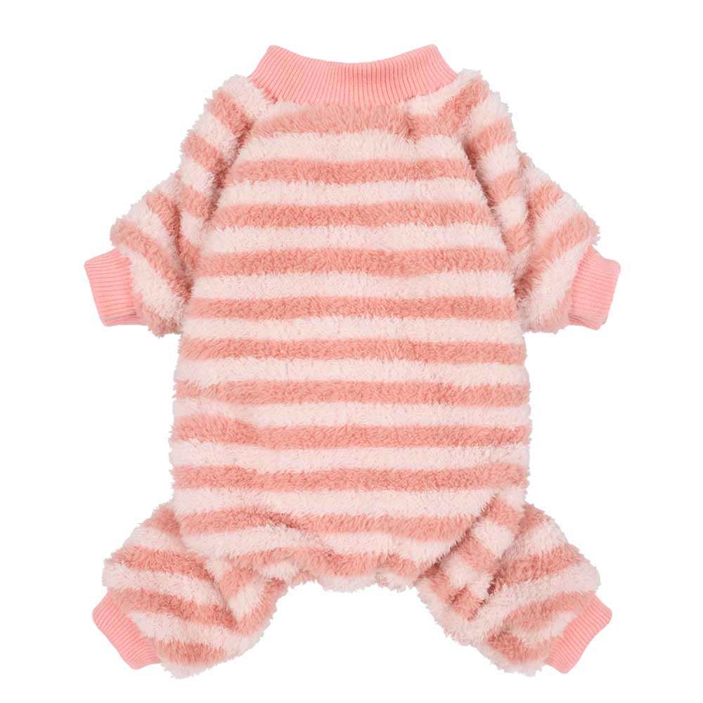 FLEECE STRIPED DOG PAJAMAS