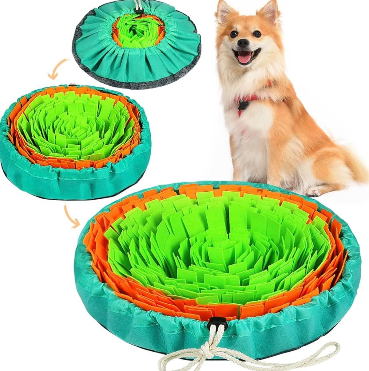 Alfombrilla de olfateo para perros, alfombrilla interactiva para olfatear y comer lentamente