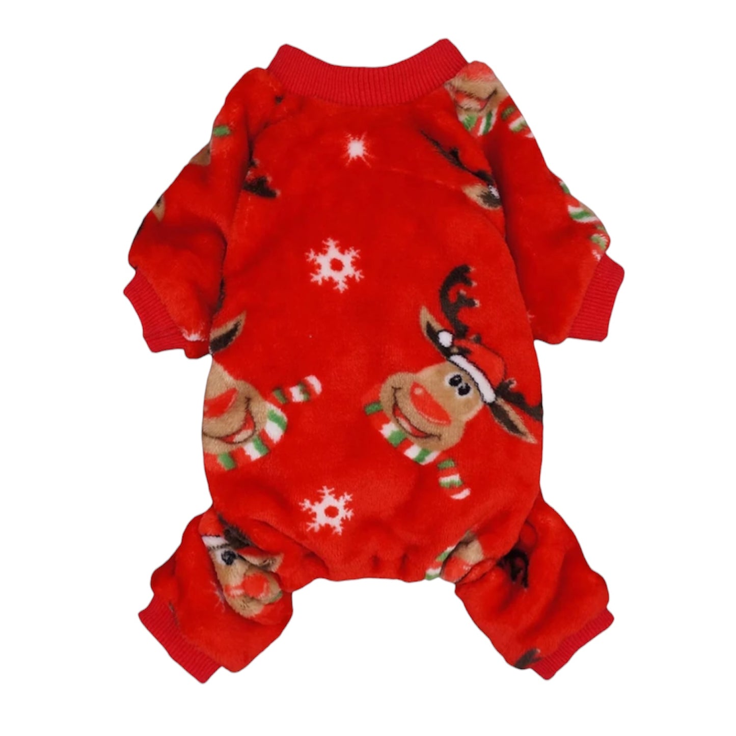 Pijama reno navideña (raza pequeña a mediana)