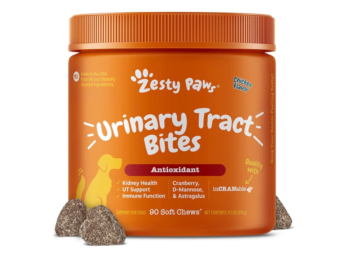 Zesty Paws Suplemento Apoyo al Tracto Urinario (fecha 12/2026)