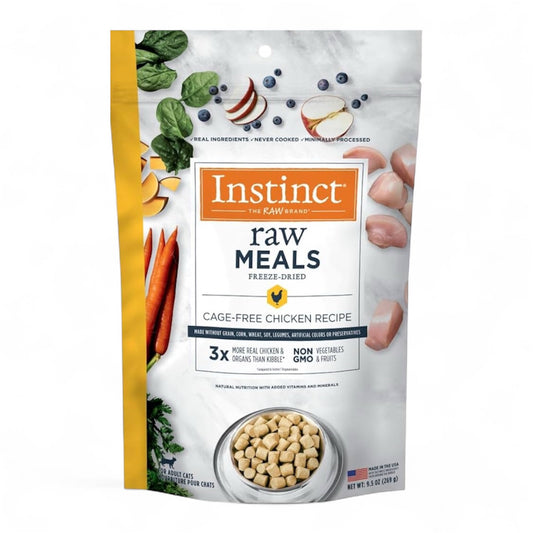 Instinct Alimentos crudos liofilizados sin granos Receta para gatos 9.5 onzas
