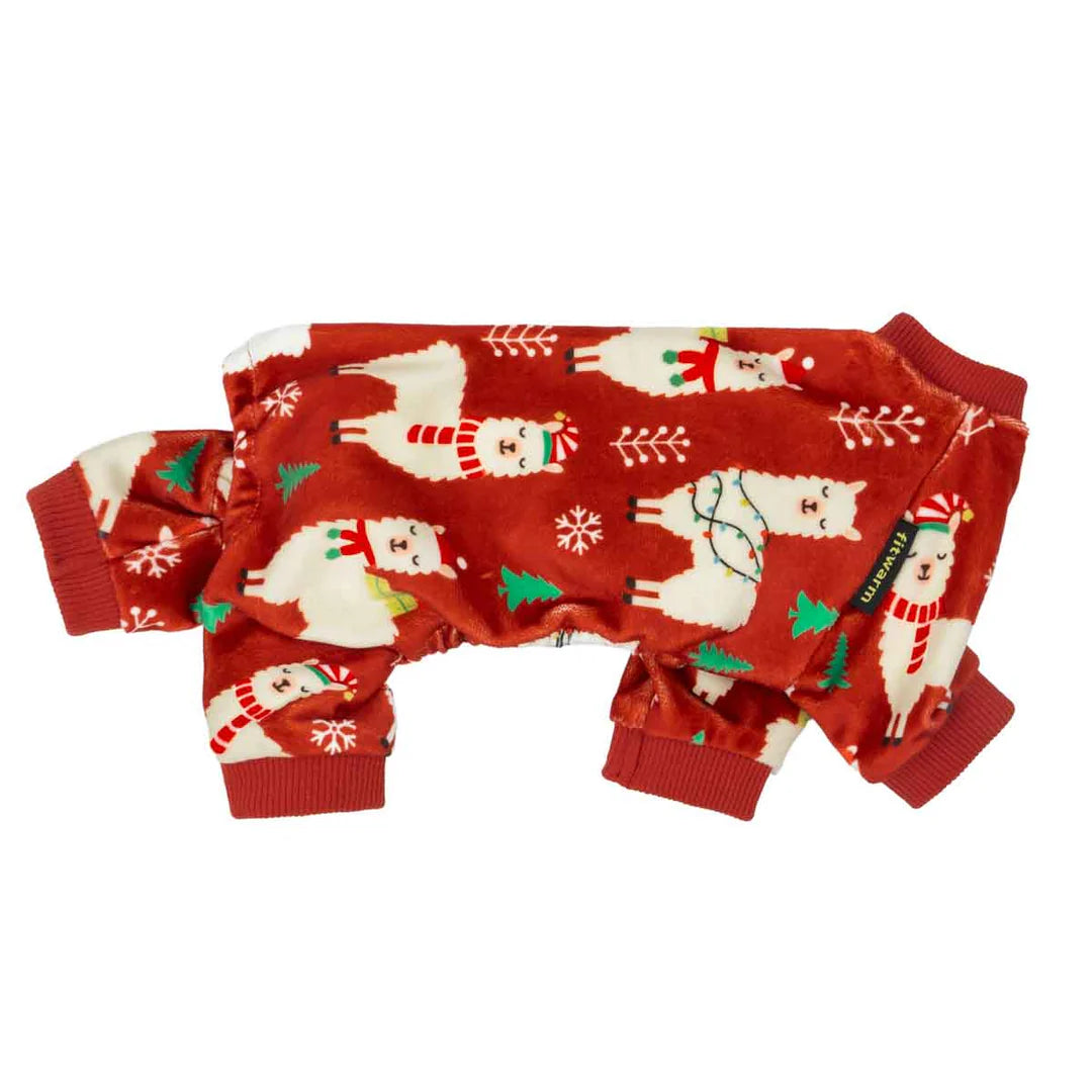 CHRISTMAS ALPACA DOG PAJAMAS
