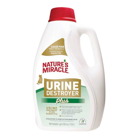 Nature's Miracle Urine destroyer Plus para Gatos, 1 galon