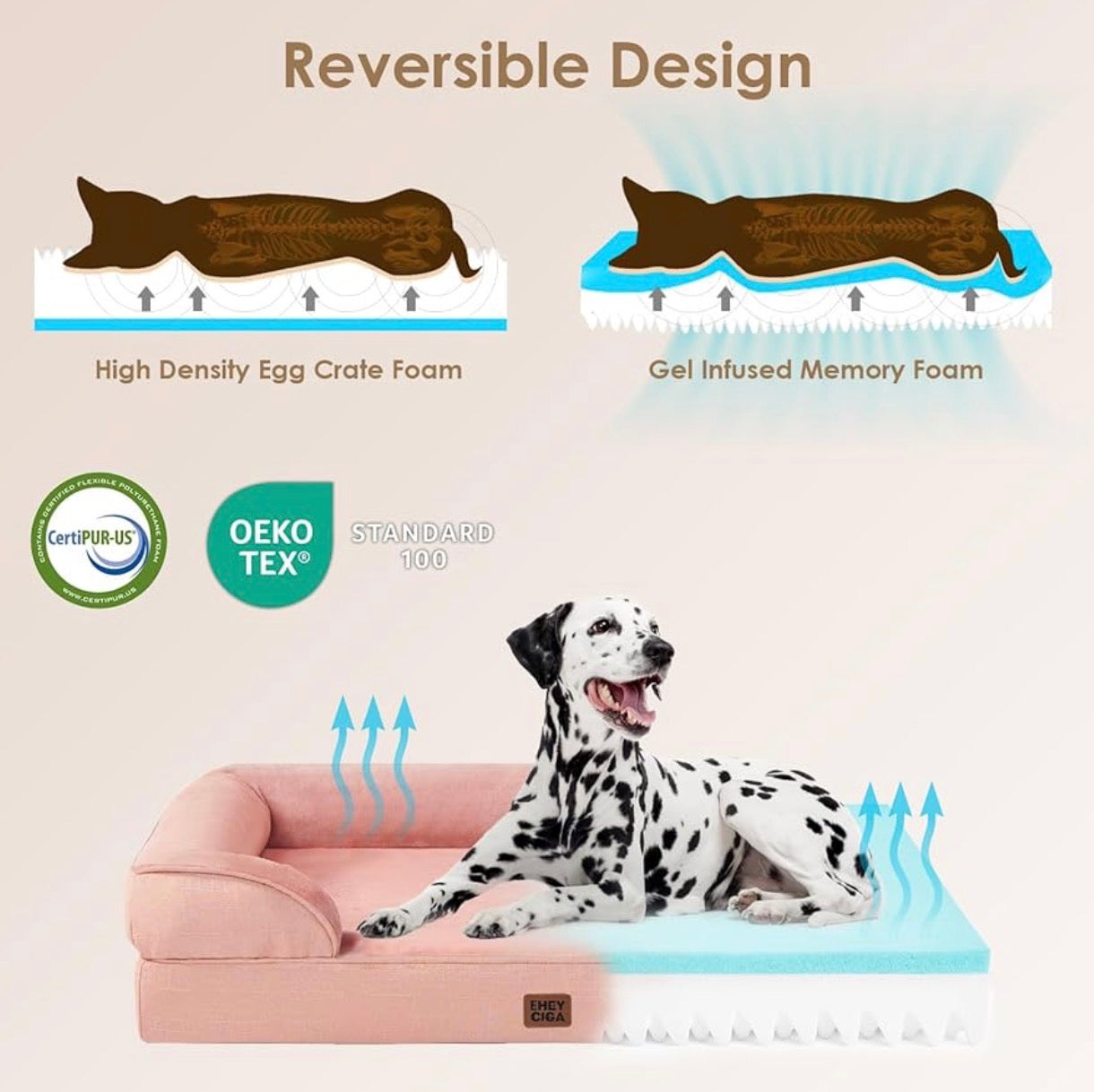 Cama ortopédica para perro mediano