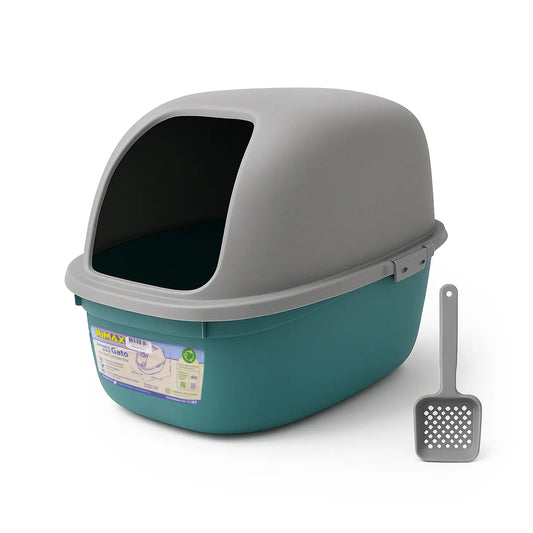 Arenero grande cubierto para gato RIMAX