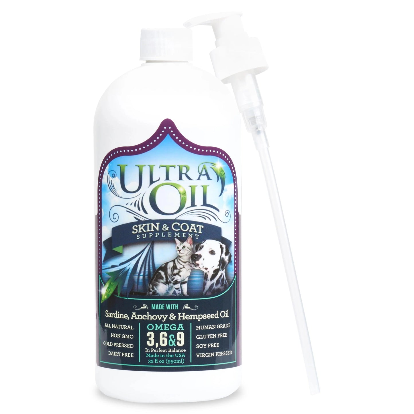 Ultra oil- aceite para la piel y el pelaje para perros y gatos