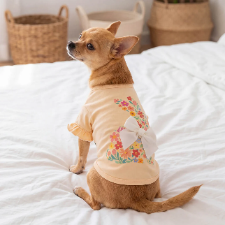 FLORAL BUNNY DOG SHIRT