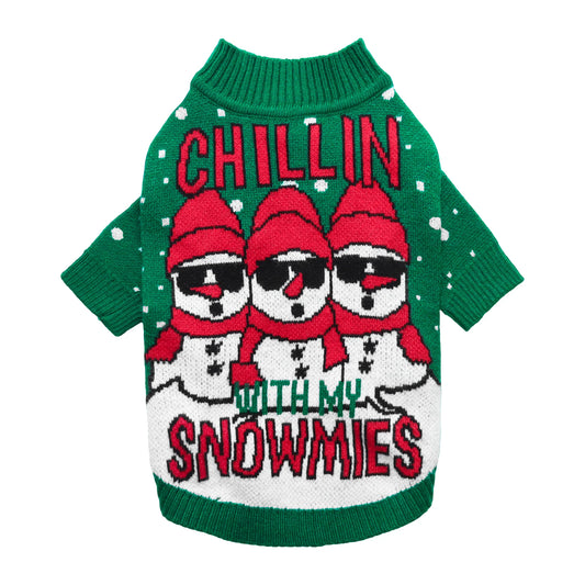 Chillin with My Snowmies Ugly Christmas Sweater