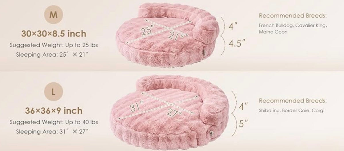 Cama para perro de tamaño mediano