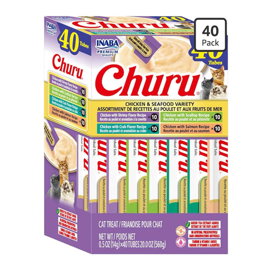 Golosinas para gatos churu, paquete 40