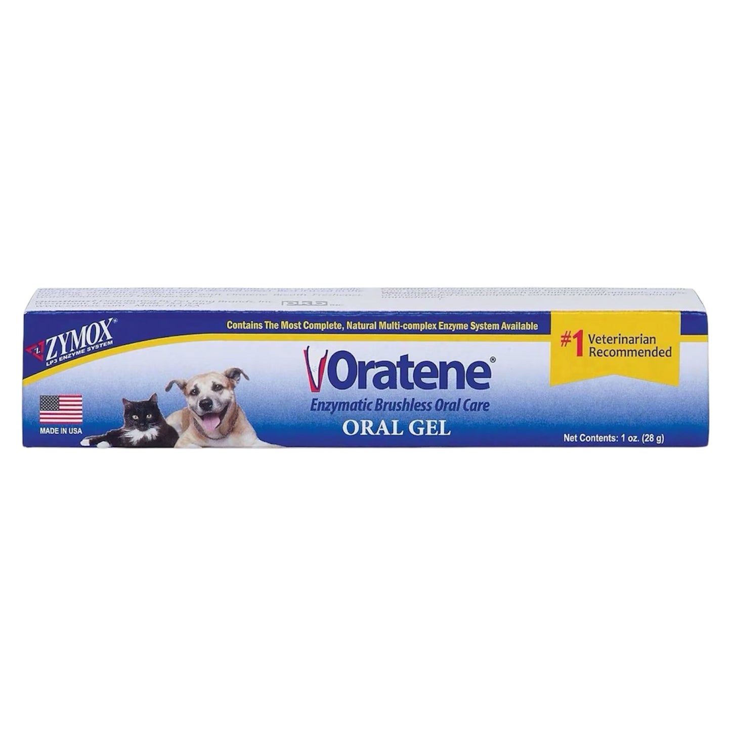 Oratene Enzymatic Brushless Oral Care Dog & Cat Dental Gel, 1-oz tube